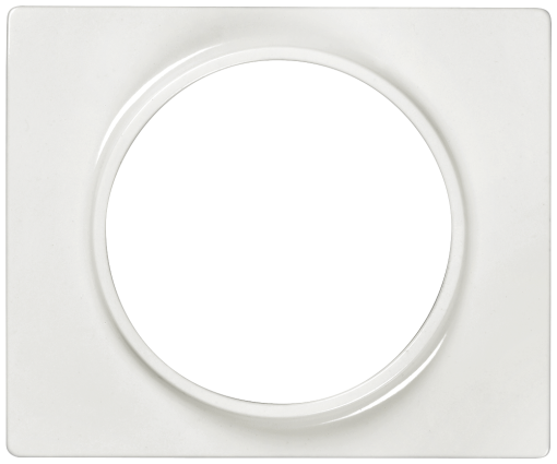 IRIS Cover plate 40 mm for loudspeaker socket and presence detector polar white