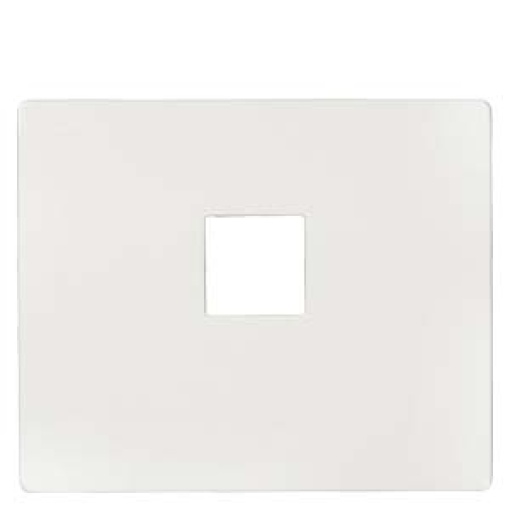 IRIS Cover plate for Telephone socket 1-fold with screw terminals polar white