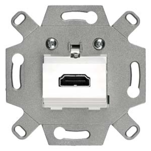 DELTA HDMI connection socket with screw terminals white