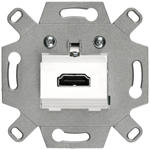 DELTA HDMI connection socket with screw terminals white
