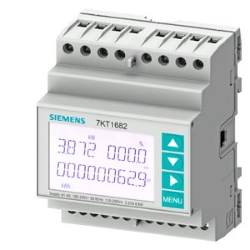 SENTRON 7KT PAC1600 energy meter, 3-phase, 5 A, DIN rail
