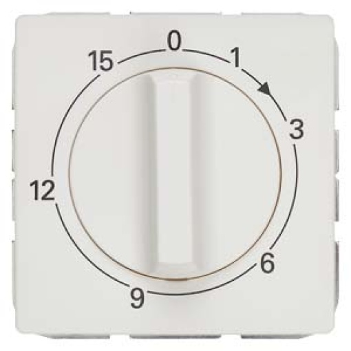 DELTA style time switch with 15 min runtime, titanium white