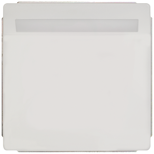 DELTA style hotel card switch illuminated, titanium white