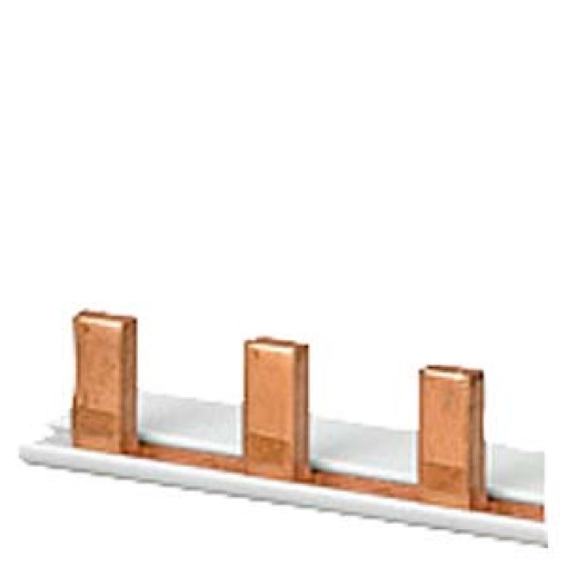 Pin busbar 1-phase, 1016 mm long with touch protection, 18 mm2 without end caps