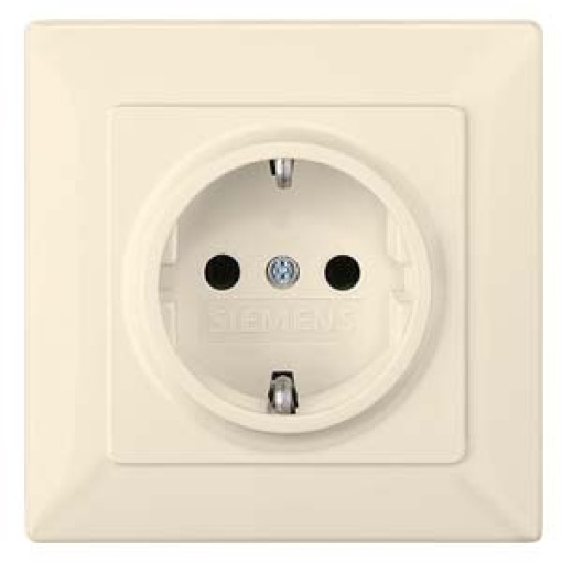 DELTA line SCHUKO socket outlet complete unit with incr. touch protection, el...
