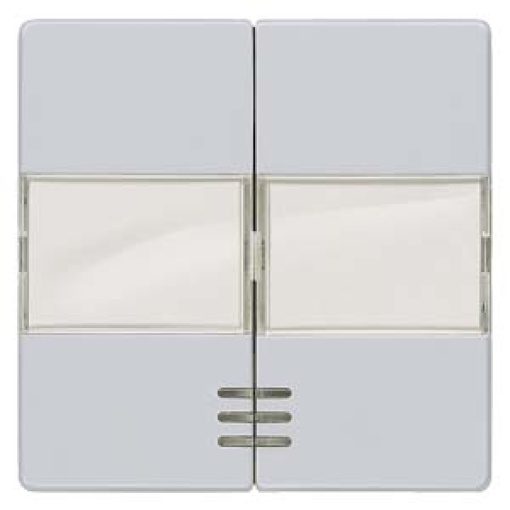 DELTA i-system rocker double with labeling field and window for two-circuit s...