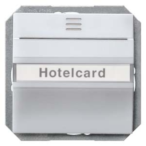 DELTA i-system hotel card switch illuminated with window and labeling field, ...