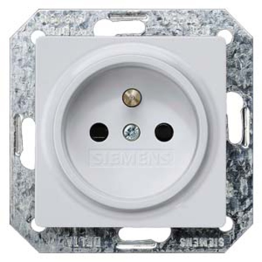 DELTA i-system socket outlet with grounding pin and incr. touch protection, a...