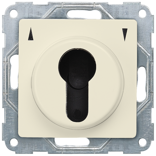 DELTA i-system, electrical white, flush-mounting shutterblind key-operated s...