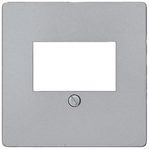 DELTA i-system cover plate for TAEloudspeaker connection socket, aluminum me...