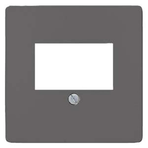 DELTA i-system cover plate for TAEloudspeaker connection socket, carbon meta...