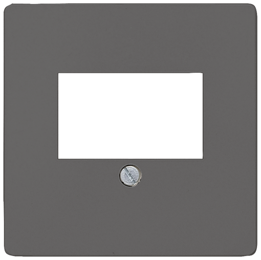 DELTA i-system cover plate for TAEloudspeaker connection socket, carbon meta...