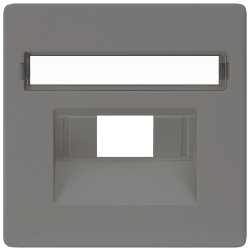 DELTA i-system cover plate for UAE connection socket with labeling field, car...