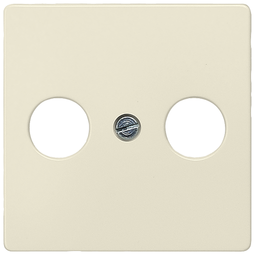 DELTA i-system cover plate for TVRFSAT 2-hole, electric white