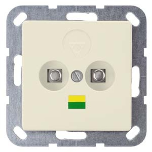 DELTA i-system double equipotential bonding socket, electric white