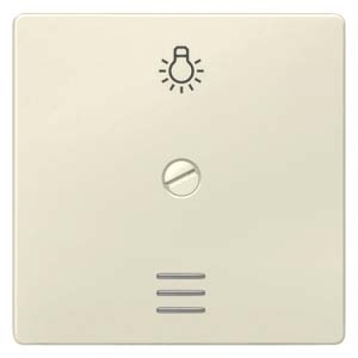 DELTA i-system rocker for screwing with window and light symbol, electric white