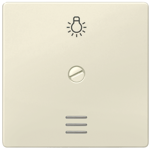 DELTA i-system rocker for screwing with window and light symbol, electric white