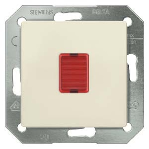 DELTA i-system light signal with red window and glow lamp 250V, electric white