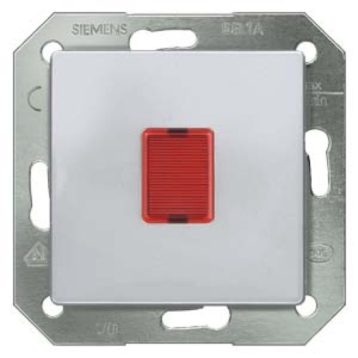 DELTA i-system light signal with red window and glow lamp 250V, aluminum meta...