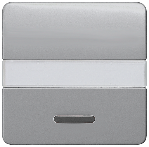 DELTA profil rocker with window and labeling field, silver