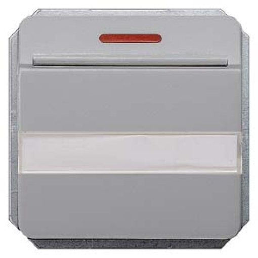 DELTA profil hotel card switch illuminated with window and labeling field, si...