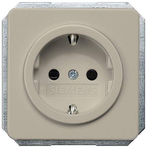 DELTA profil socket cover with incr. touch protection without insert, champagne