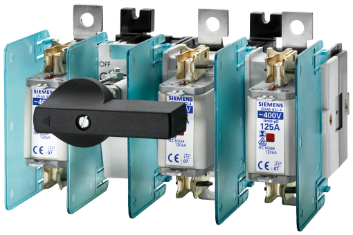 Switch disconnector with fuse in new design Iu63 A, Ue  690 V, 3-pole for L...