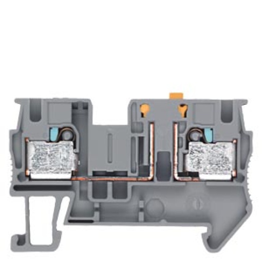 Isolating blade terminal 4 mm2, 6.2 mm width gray