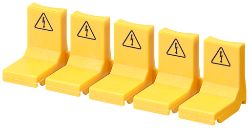 Touch protection for open terminals, yellow