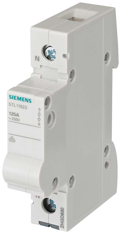 N conductor connector blue 1-pole