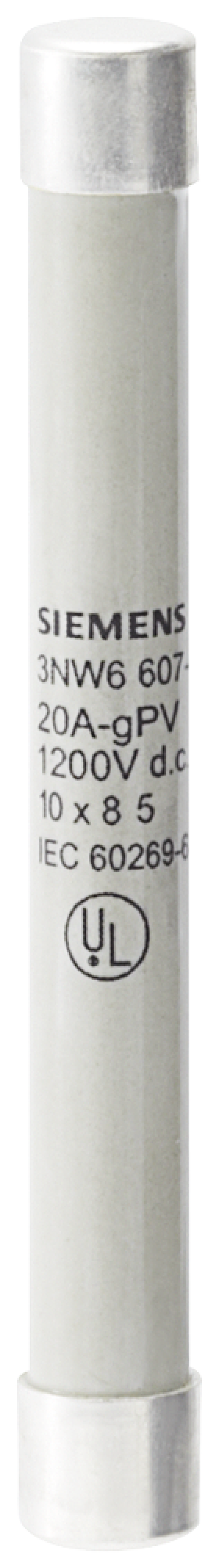 SENTRON, cylindrical fuse, 10 x 85 mm, 16 A, gPV, Un DC 1500 V