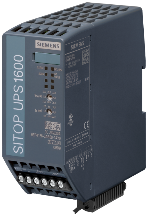Uninterruptible power supply SITOP UPS1600, 24 V DC20 A with USB