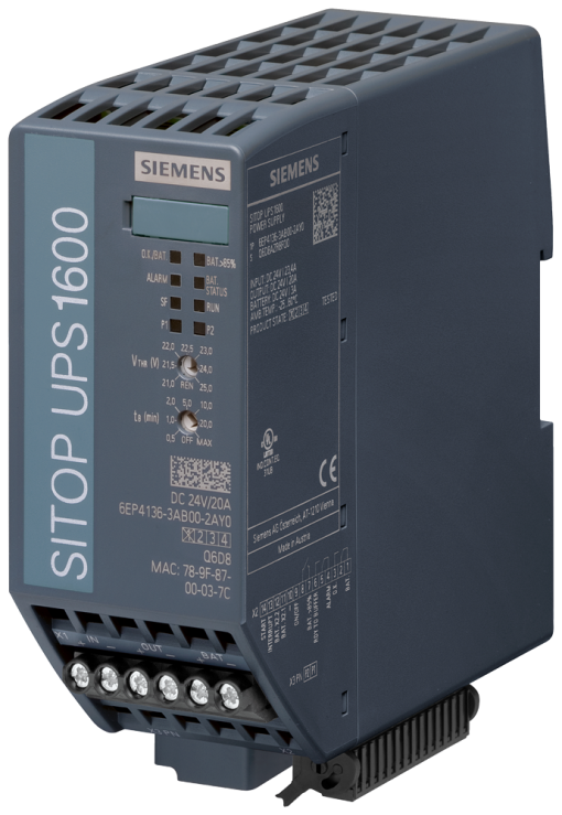 Uninterruptible power supply SITOP UPS1600, 24 V DC20 A with IEPN