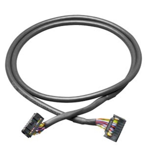 Round cable 16-pin assembled, unshielded 16-pin, 0.5 m