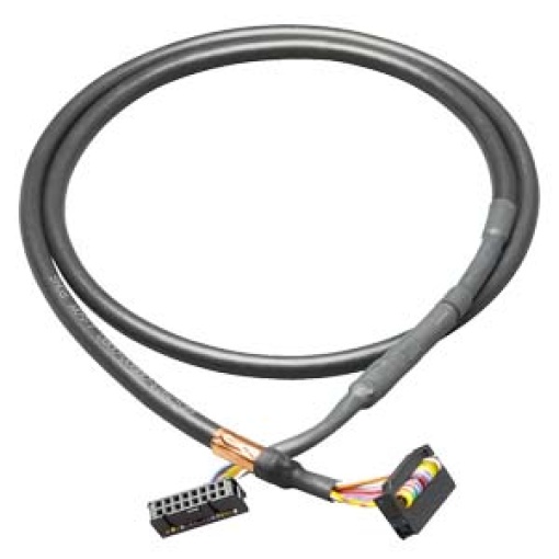 Round cable 16-pin assembled, shielded 16-pin, 6.5 m