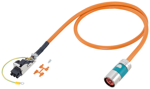 Power cable pre-assembled type 6FX5002-5DS31 1FT1FK1PH for SINAMICS 4x 2...