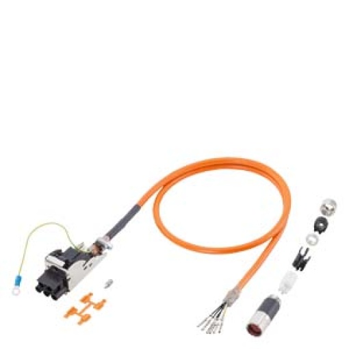 Power cable pre-assembled 4x 1.52x1.5 C SPEED-CONNECT connector Sz. 1 SIN...