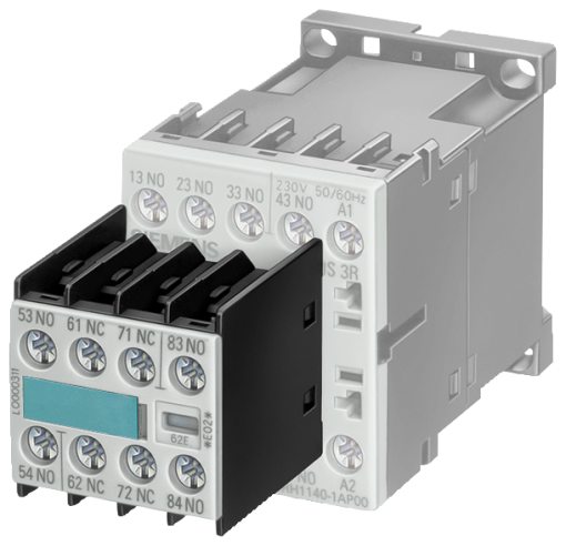 Auxiliary switch block, 62 E 2 NO  2 NC EN 50011 Screw terminal for contacto...