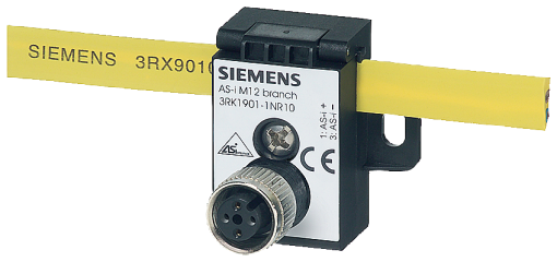 AS-i M12 branch AS-i without U-AUX, M12 socket IP676869K, max. 4 A