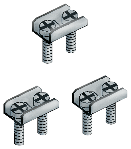 Accessory for in-line fuse switch disconnectors 3NJ4103 assembly kit saddle t...