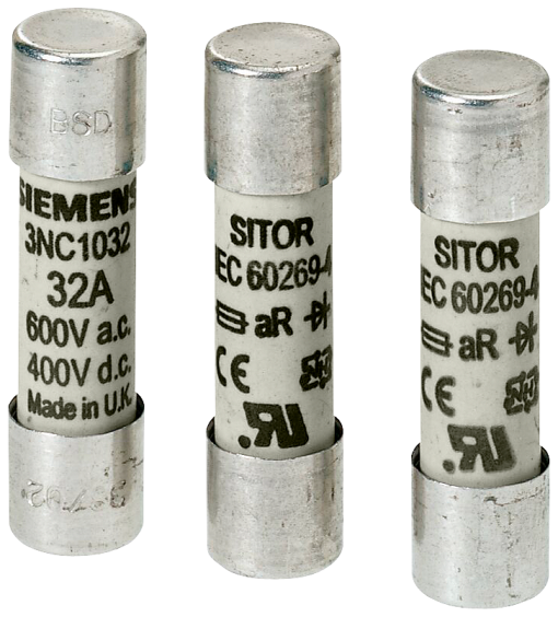 SITOR cylindrical fuse, 10 x 38 mm, 16 A, gR, Un AC 690 V, Un DC 440 V