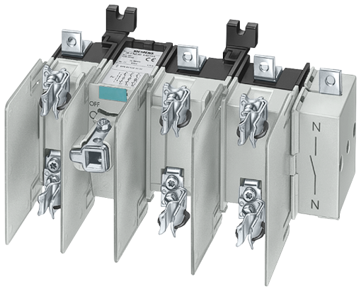 Switch disconnector with fuse in new design Iu630 A, Ue  690 V, 4-pole for ...