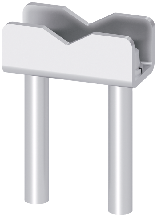 Saddle terminal 120 - 240 mm2, for size NH2 with screw connection, accessory