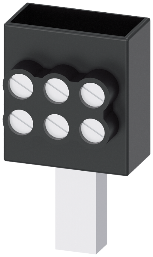Triple terminal 3x 2.5 - 16 mm2, for size NH000, NH00 with box terminal