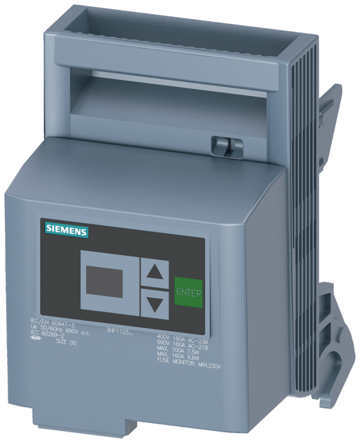 Fuse carrier with EFM25, for size NH000, accessory