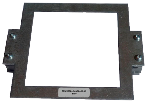 Adapter for DIN rail mounting, display faces towards DIN rail, for 7KM PAC