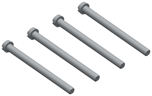 Accessory for VT1000, VT1600 set of fixing screws 4 units M8 x 60