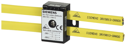 AS-i distributor compact for AS-i shaped cable, distribution function, isolat...