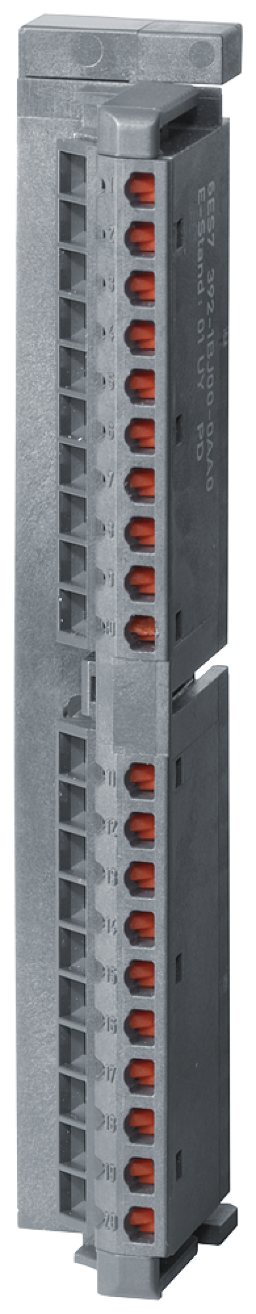 SIMATIC S7-300 Front connector 20-pin, spring-loaded terminal PU 100