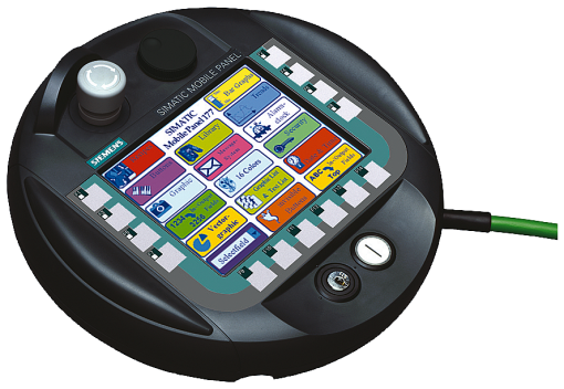 SIMATIC HMI Mobile Panel 177 DP with integral acknowledgment button